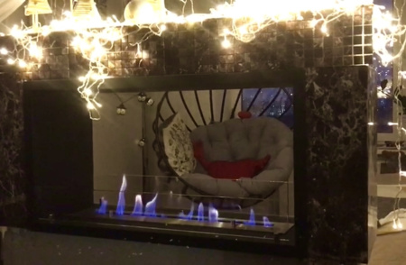 Сквозной Биокамин Firezo Finestra 1400